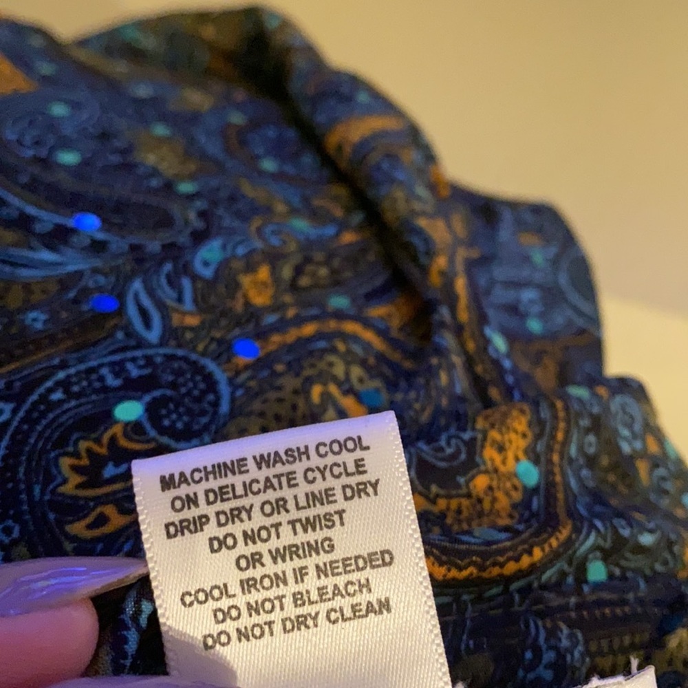 Rebecca Malone sequin shirt button down blouse S​ - Picture 8 of 8